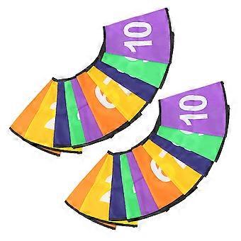 Housses de cônes numérotées en polyester résistant pour l'entraînement sportif (8 jeux)