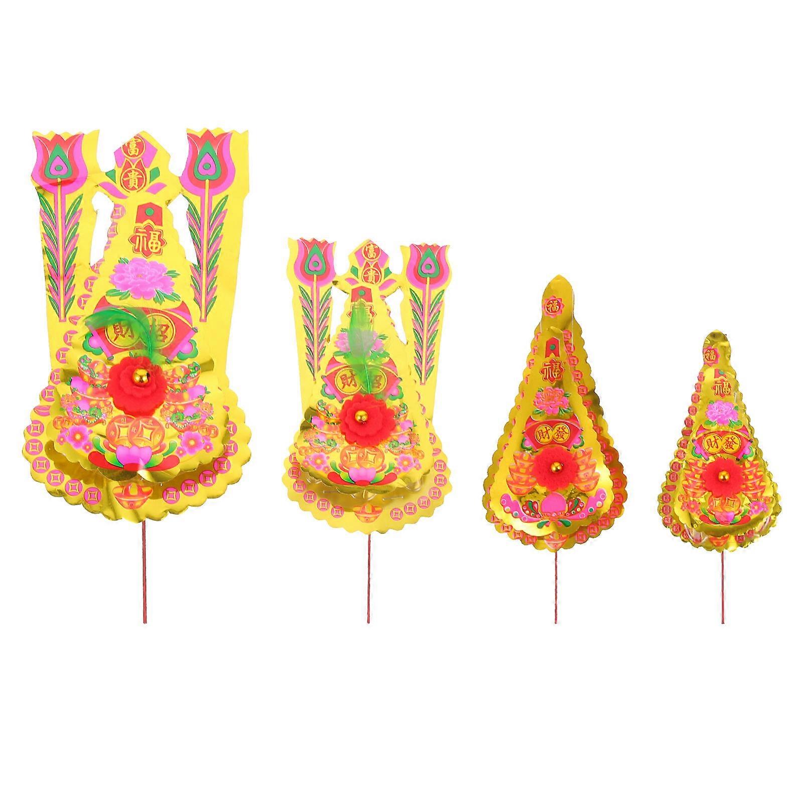 Assorted Color Incense Burner Inserts for Decoration 4Pcs Set