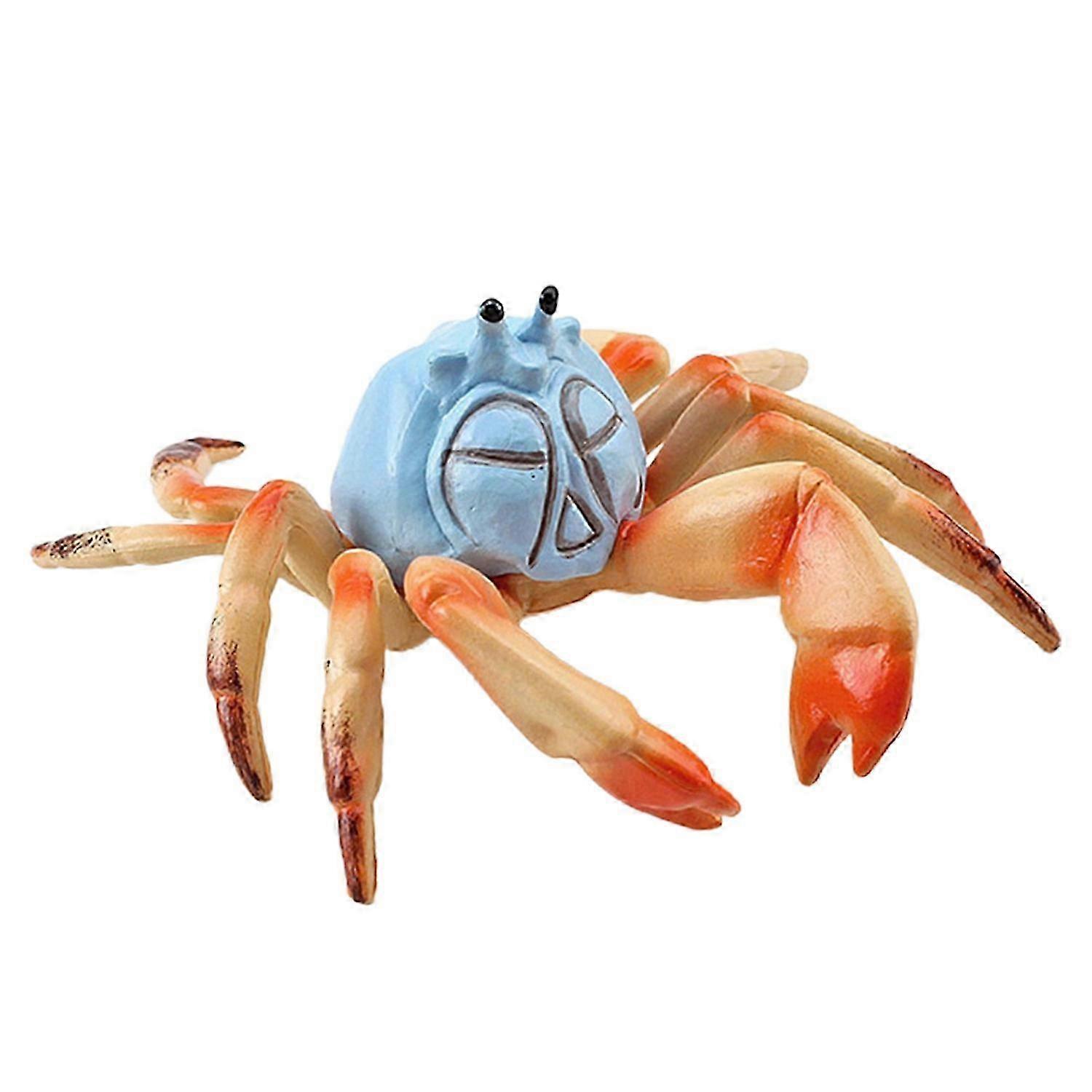 Crab Simulation Animal Model Decorative Figure
