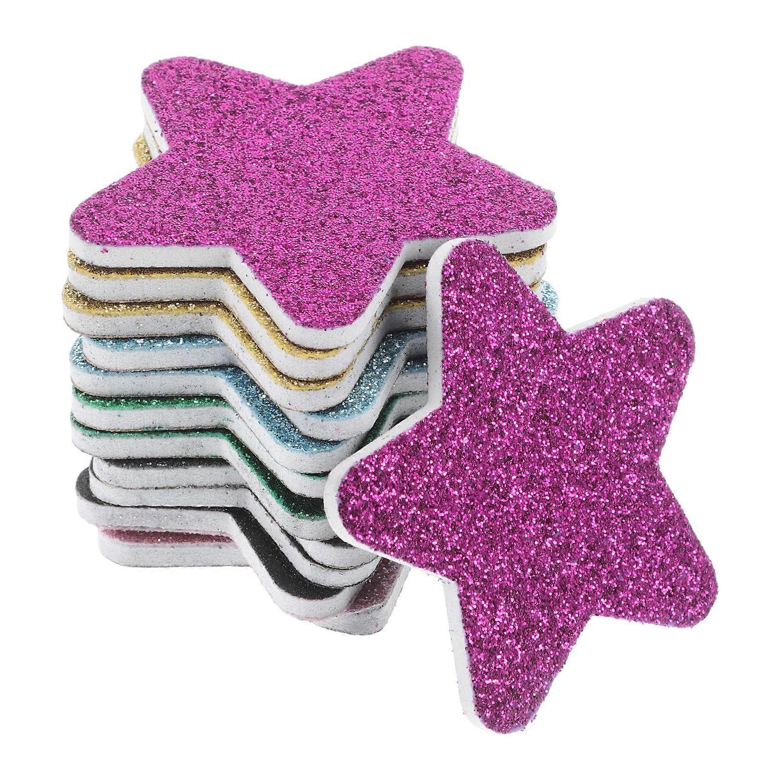 Star Shape Nail File Strips Disposable Nail Buffer Sponge for Nails 12Pcs