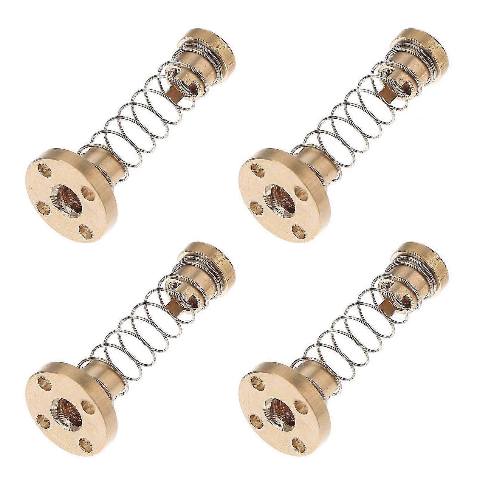 3D Printer T8 Lead Screw Nut Set for Backlash Elimination with 4Pcs Copper