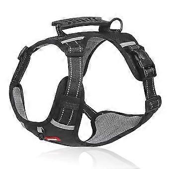 DUOMM HT-524 Breathable Pet Dog Harness Reflective Puppy Safety Vest with Control Handle ST - Yellow[jkw]