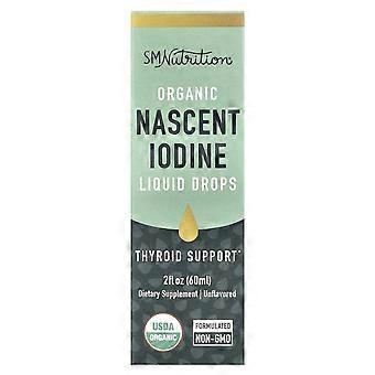 SMNutrition, gocce liquide di iodio nascente biologico, senza aromi, 2 fl oz (60 ml)