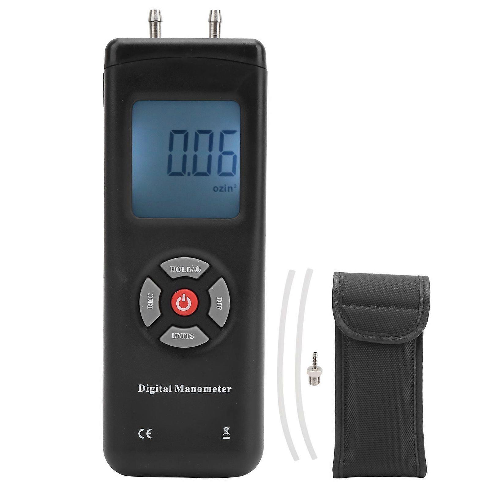 TL101 Digital Manometer Lufttrycksmätare Differensiellt Lufttrycksmätare +5psi