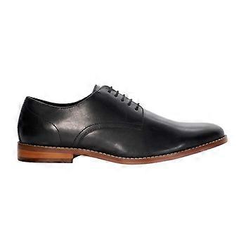 Dune London Herren Solomon Leder-Derbyschuhe mit Blockabsatz