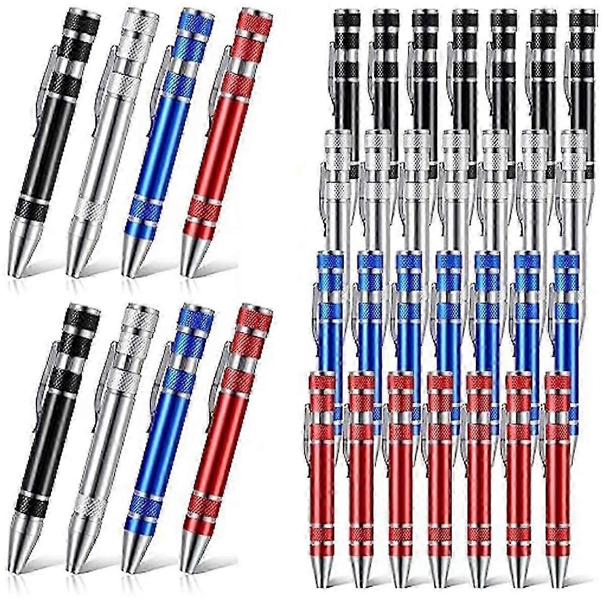 36pcs Pen Screwdriver Multitool Handy Tool Magnetic Pocket Screwdriver Multi Precision Function for Mini Gadgets Repair