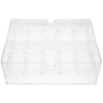 Klare Acryl Poker Chip Tray Transparent Spiel Chip Container Chips Organizer