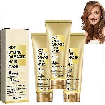 8 Seconds Revitalizing Hair Mask For Hot Dyed & Damaged Hair, No-Steam, 8 Seconds Revitalizing Hair Mask For Beautiful Hair Soft And Light Care