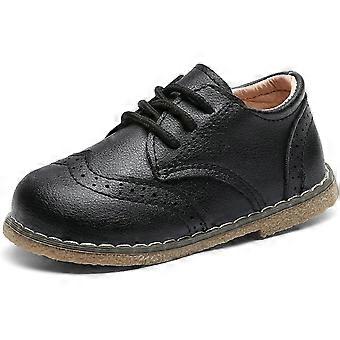 Sapatos de Vestir para Meninos e Meninas para Crianças Confortáveis Oxford Sapatos de Vestir para Igreja de Casamento com Cadarço para Uniforme Escolar Mocassim Flats (Criança/Pequeno)