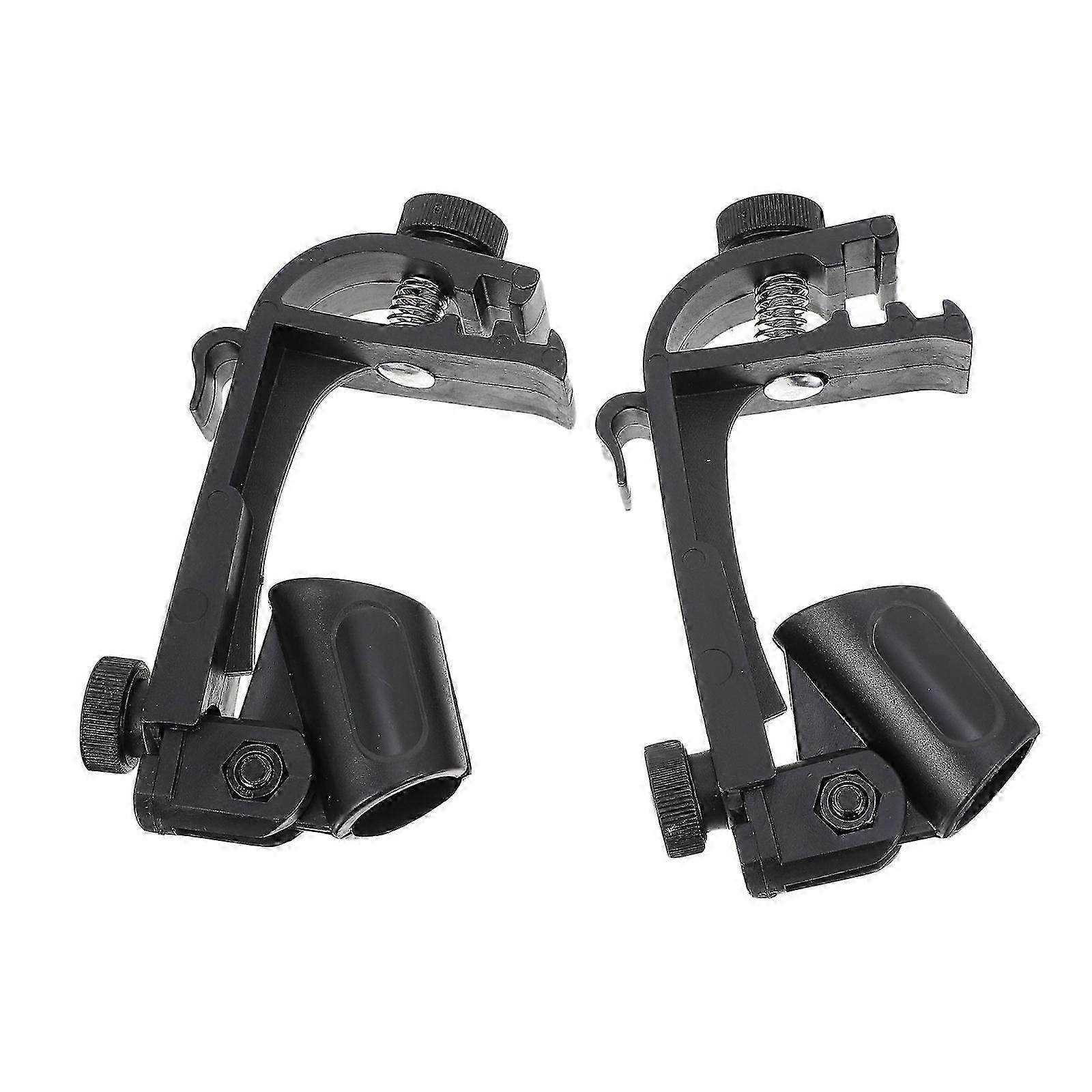 Plastic Microphone Clip Microphone Holder for Practical Use 2Pcs Set