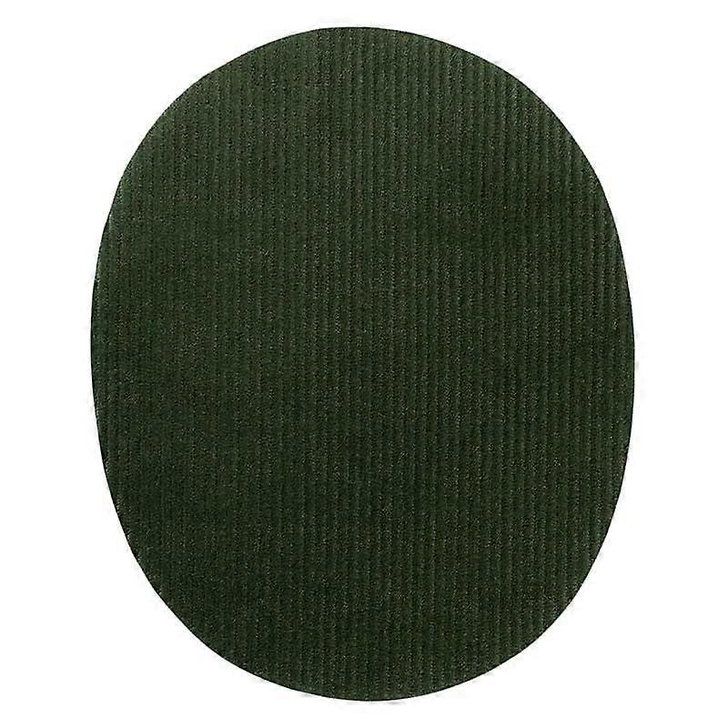 Patchs en velours côtelé, vert 2 pcs. - patch, patch thermocollant, dimensions : 9,5 x 12,0 cm