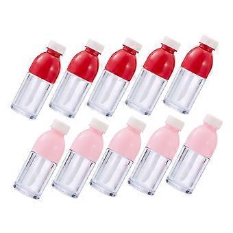 Refillable Lip Gloss Tubes with Wand Applicator, Compact Travel Size, Durable ABS, 10pcs Set