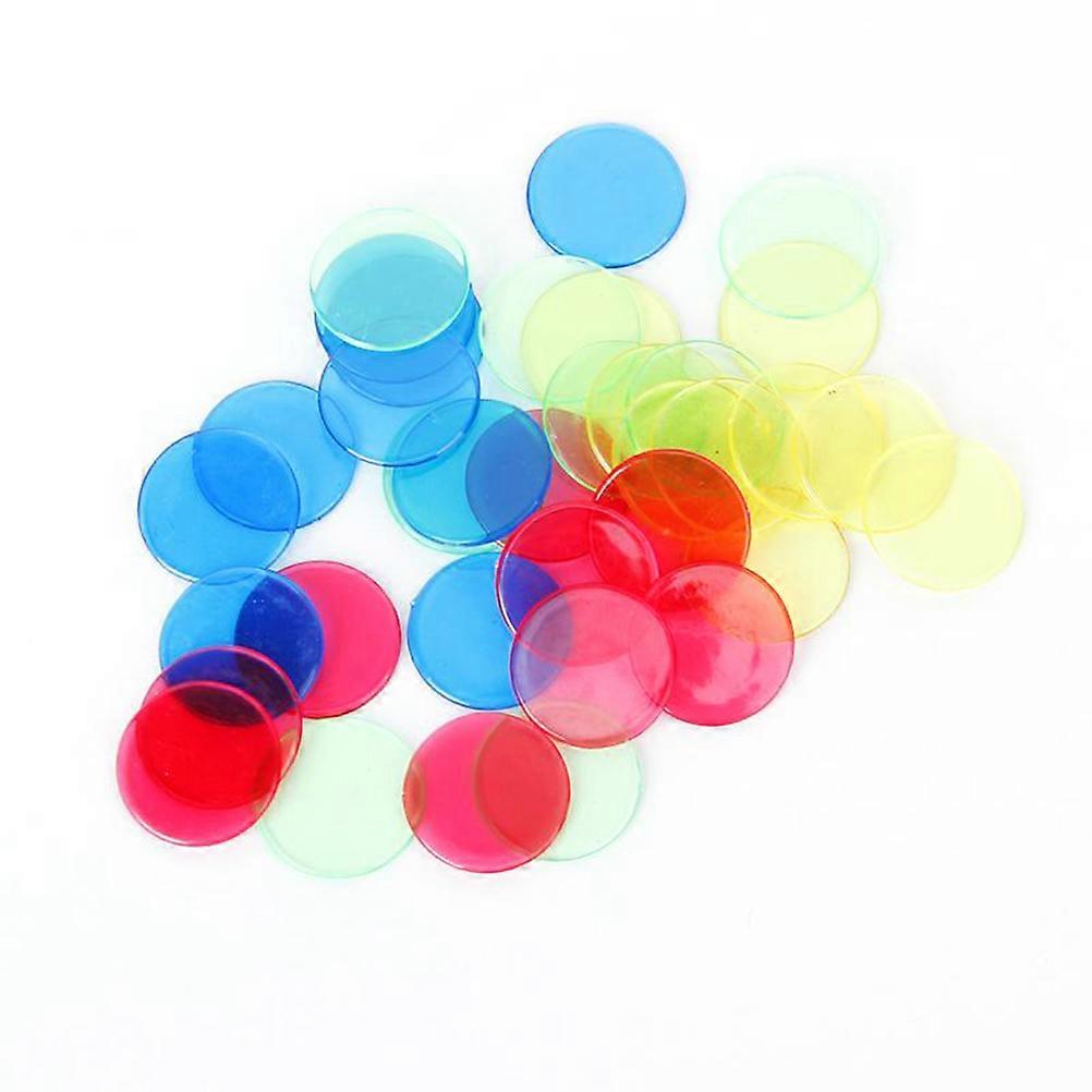 Chips Plastic Chips for Counting 80Pcs Red Transparent Markers