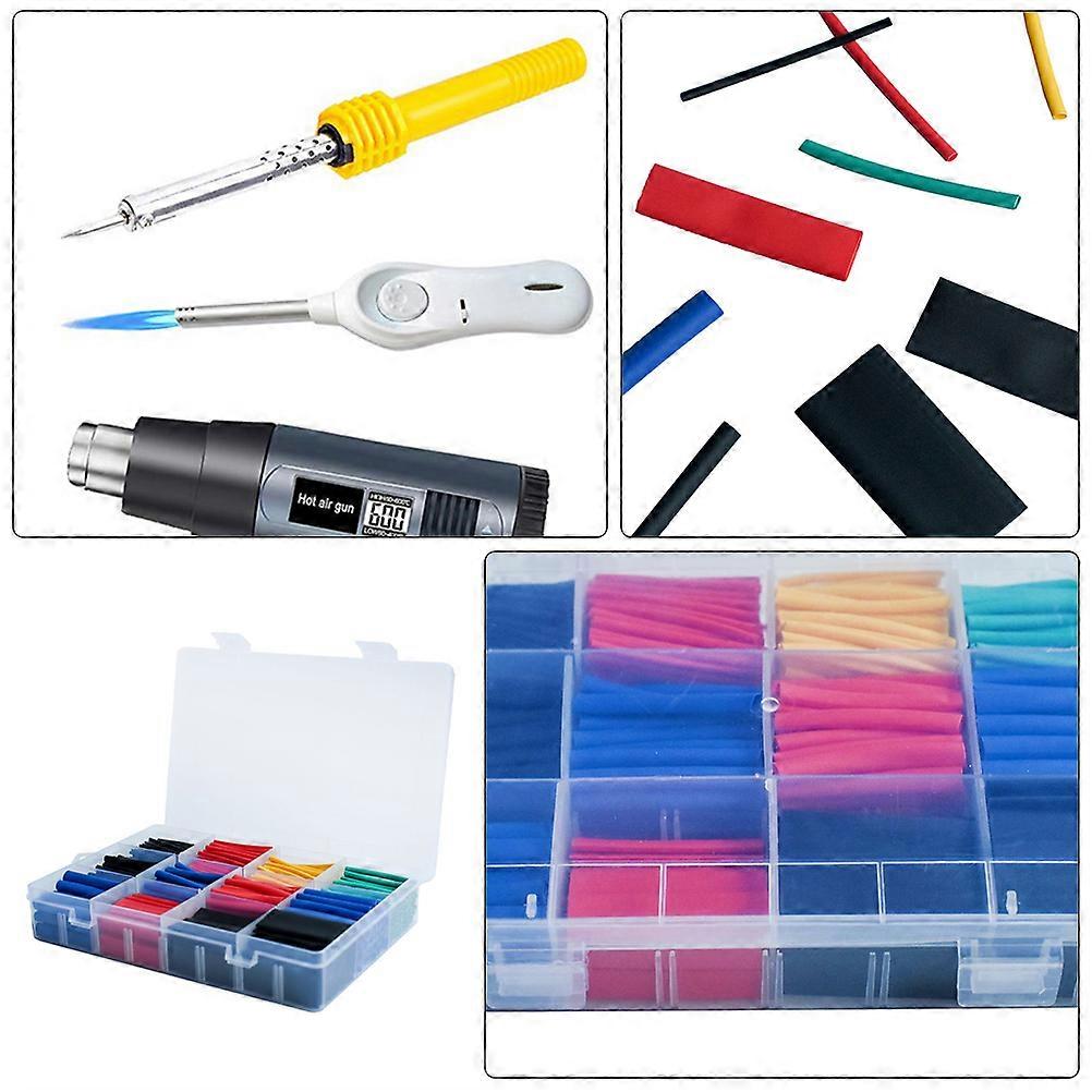 Kit de gaines thermorétractables pour la protection des câbles (750 pièces, tubes colorés)