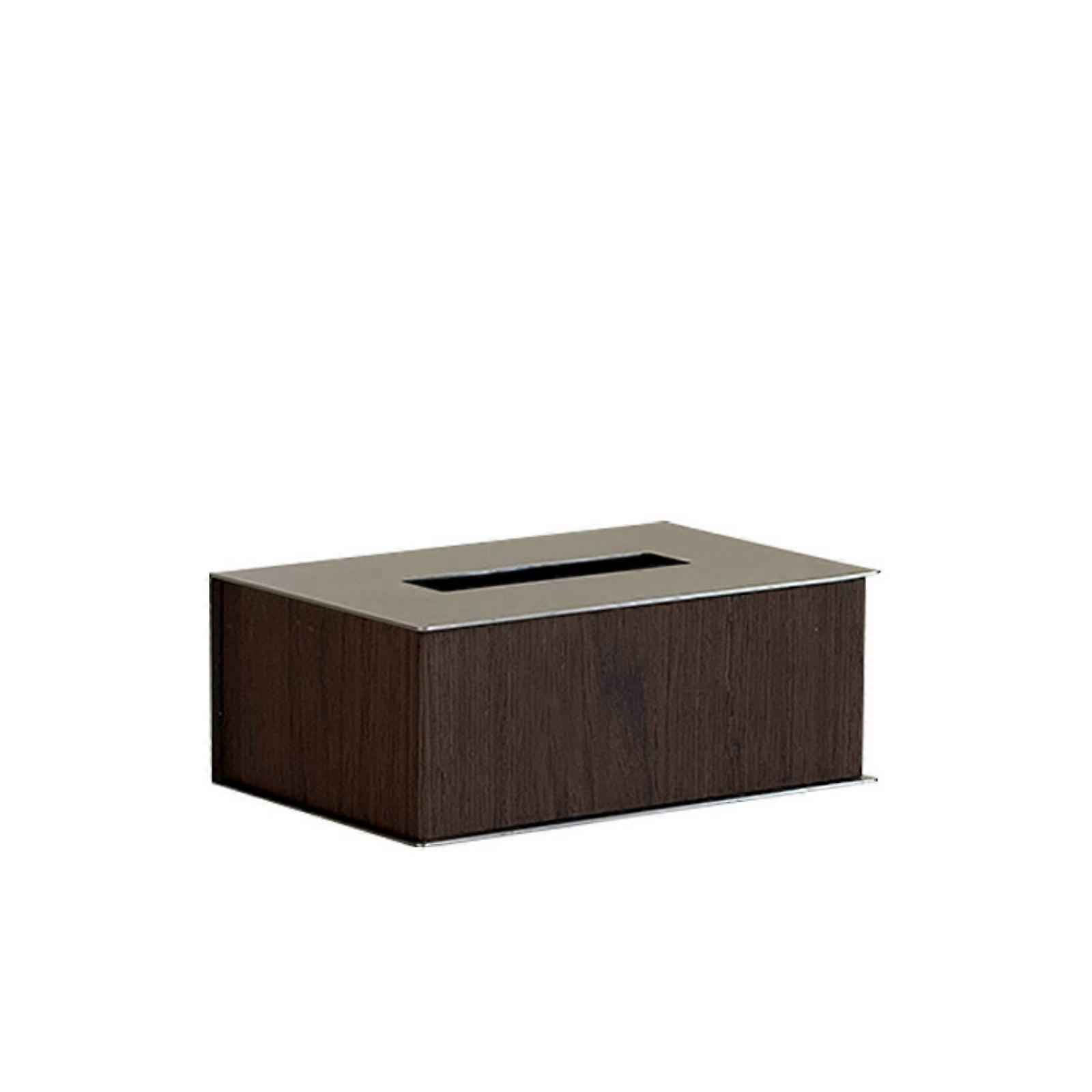 Tissue Box Cover with Stainless Stainless Top Tabletop Rectangular Tissue Box