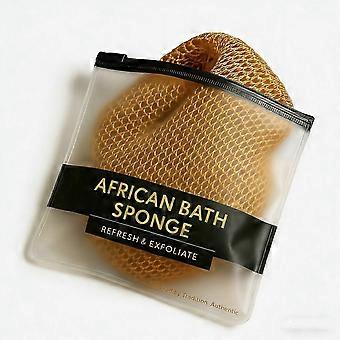 Amz Golden Yellow Corneous Cleansing Mesh Bath Towel Hexagonal Woven Fiber Gentle Cleansing Body Skin Tender Care