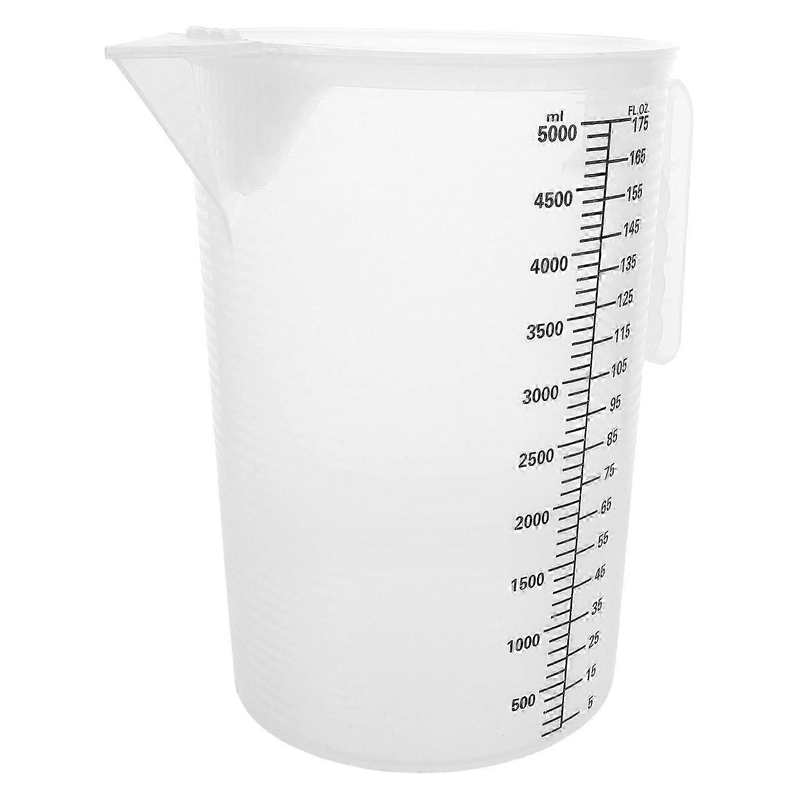 Transparent Plastic Measuring Cup with Scale for Kitchen Baking Bulk Prep Efficiency
