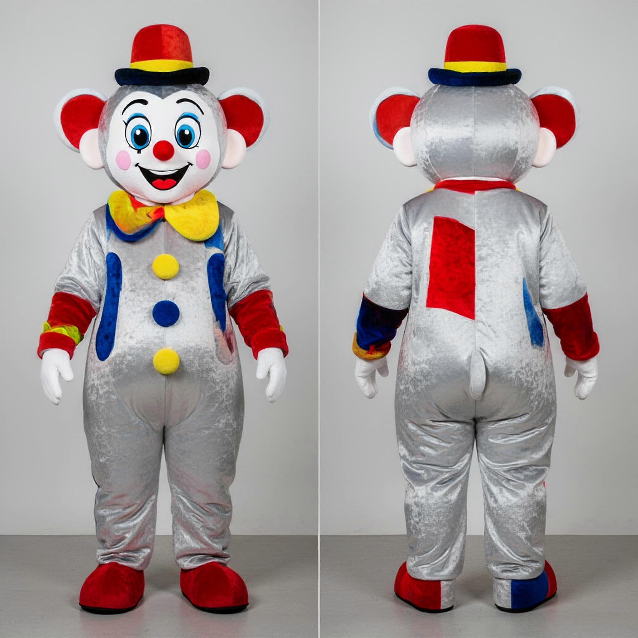 MASTICOT Silver Plush Silent Mime Mascot