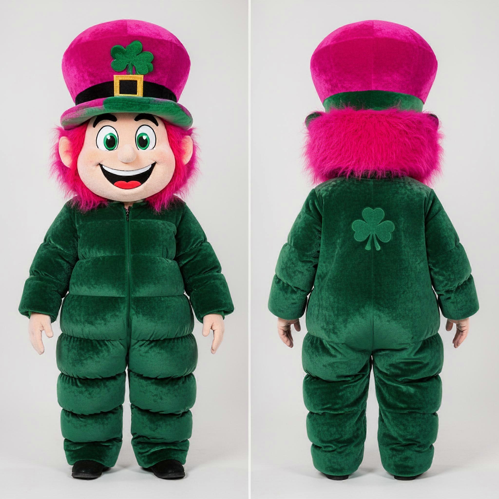 MASTICOT Emerald Green Fluffy Hat Leprechaun Hat Mascot