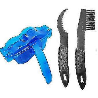 Nettoyeur de chaîne de vélo, nettoyeur de chaîne de vélo pour tous les types de vélos (+1 brosse et 1 outil de nettoyage)