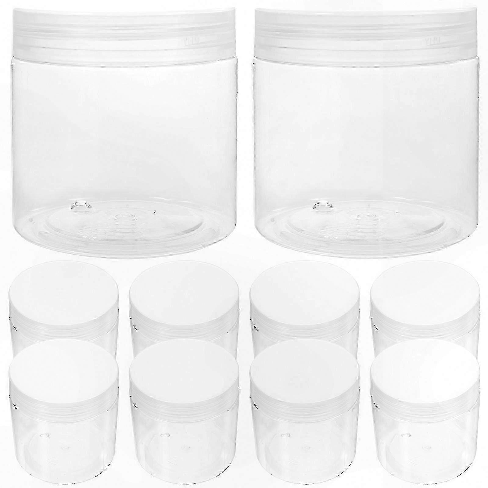 Small Snack Storage, 10-Pack Clear Airtight Candy Containers with Lids
