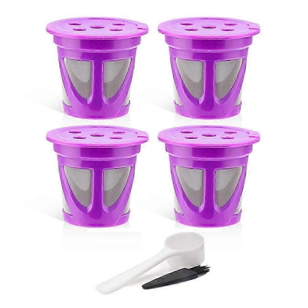 4pcs For K Cup Refillable Coffee Capsule Reusable Filter,c