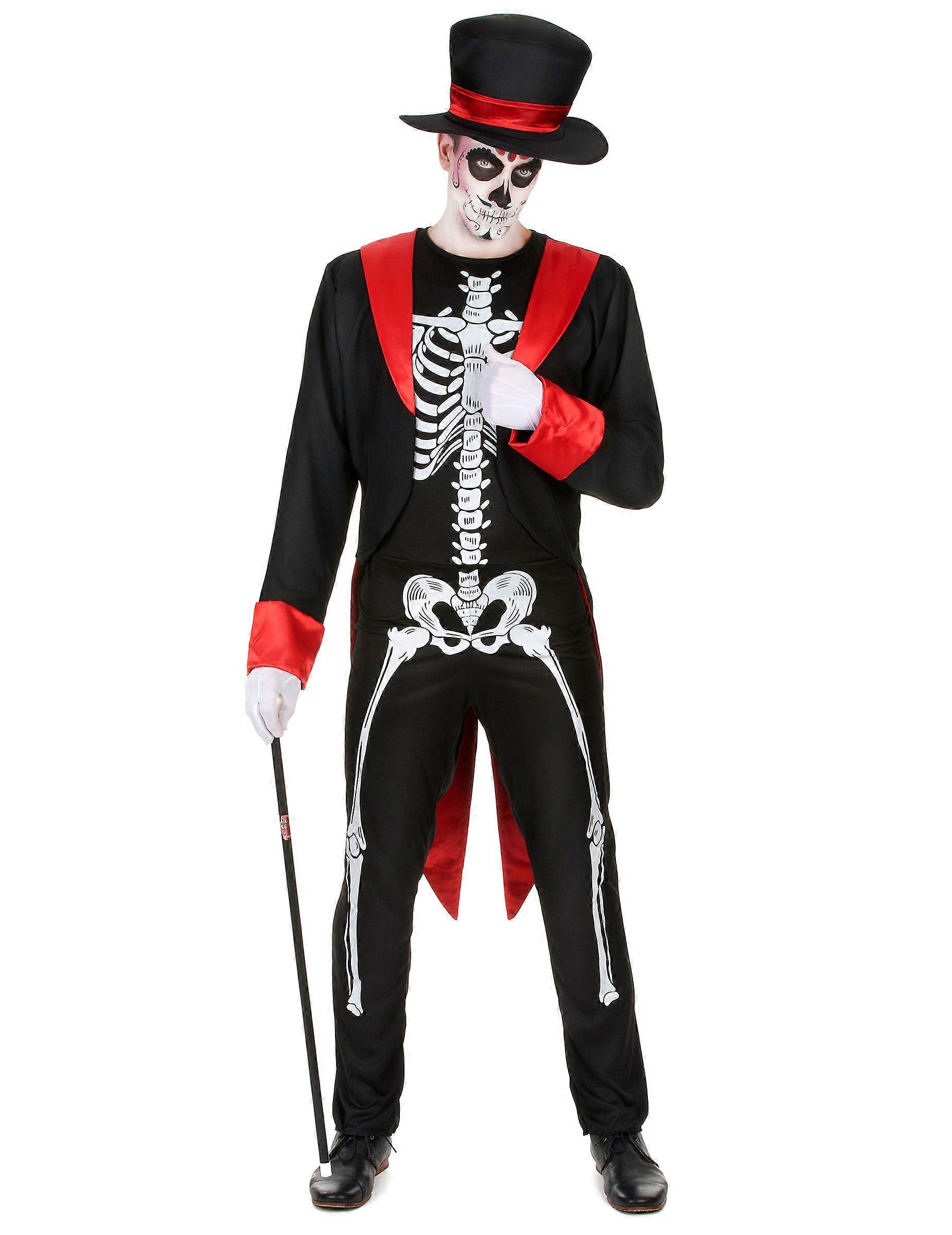 Men's chic skeleton costume