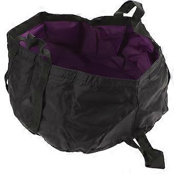 Folding Travel Water Basin for Camping 12L Outdoor Portable Bucket Purple