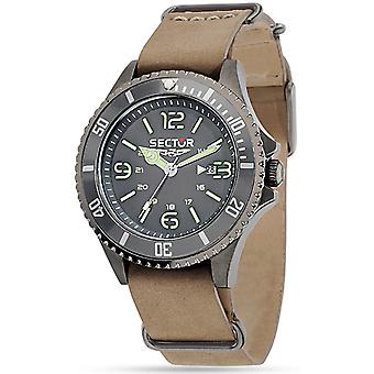 Sector 230 Quartz analoge man horloge met R3251161010 synthetische lederen armband