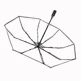Transparent Automatic Folding Umbrella Windproof Compact Clear Rain Umbrella with Rubber Grip
