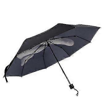 Cool Fashion Black Umbrella with New Middle Finger Design prominent