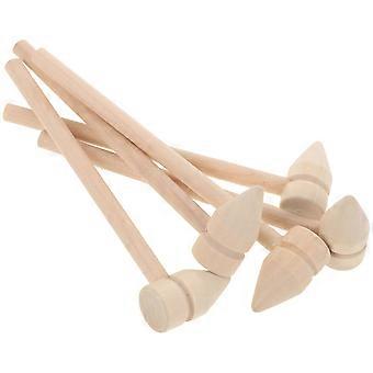 Wooden Hammer Mini Mallets for Kids Use 5Pcs Small Hammer Toy Tools
