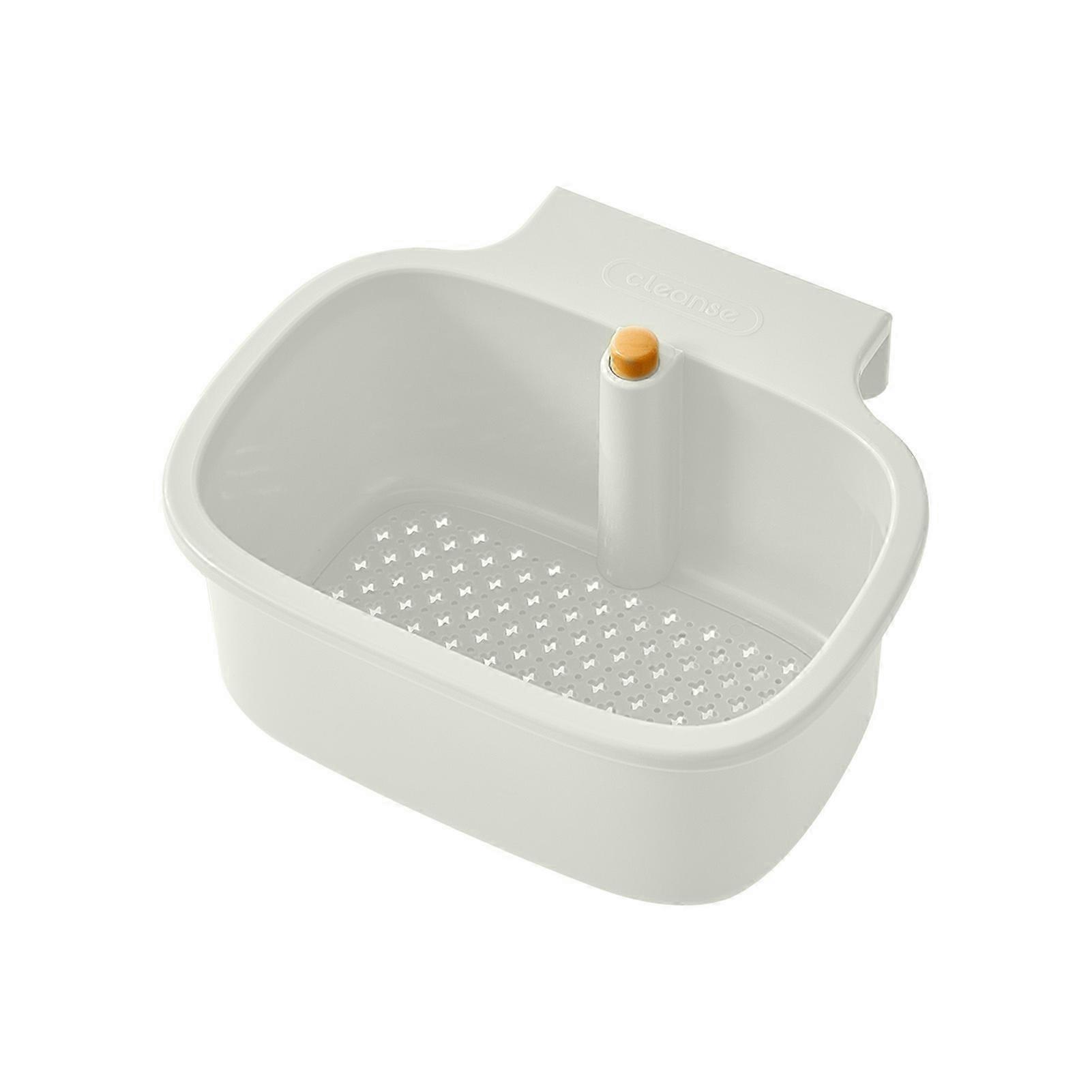 Push-Button Hanging Sink Drain Basket