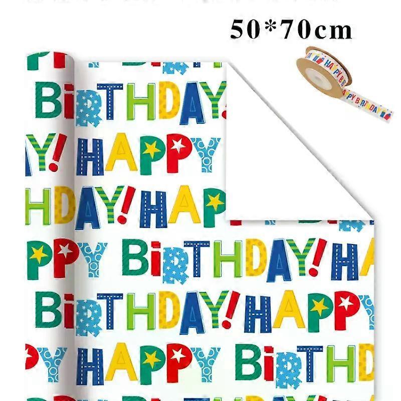 15-Sheet Birthday Wrapping Paper Bundle