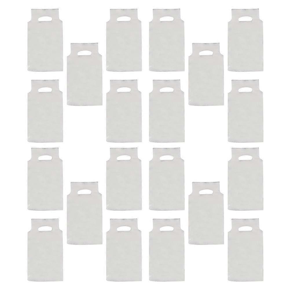 Disposable Beverage Bags Portable Transparent Plastic Handled 100Pcs Pack