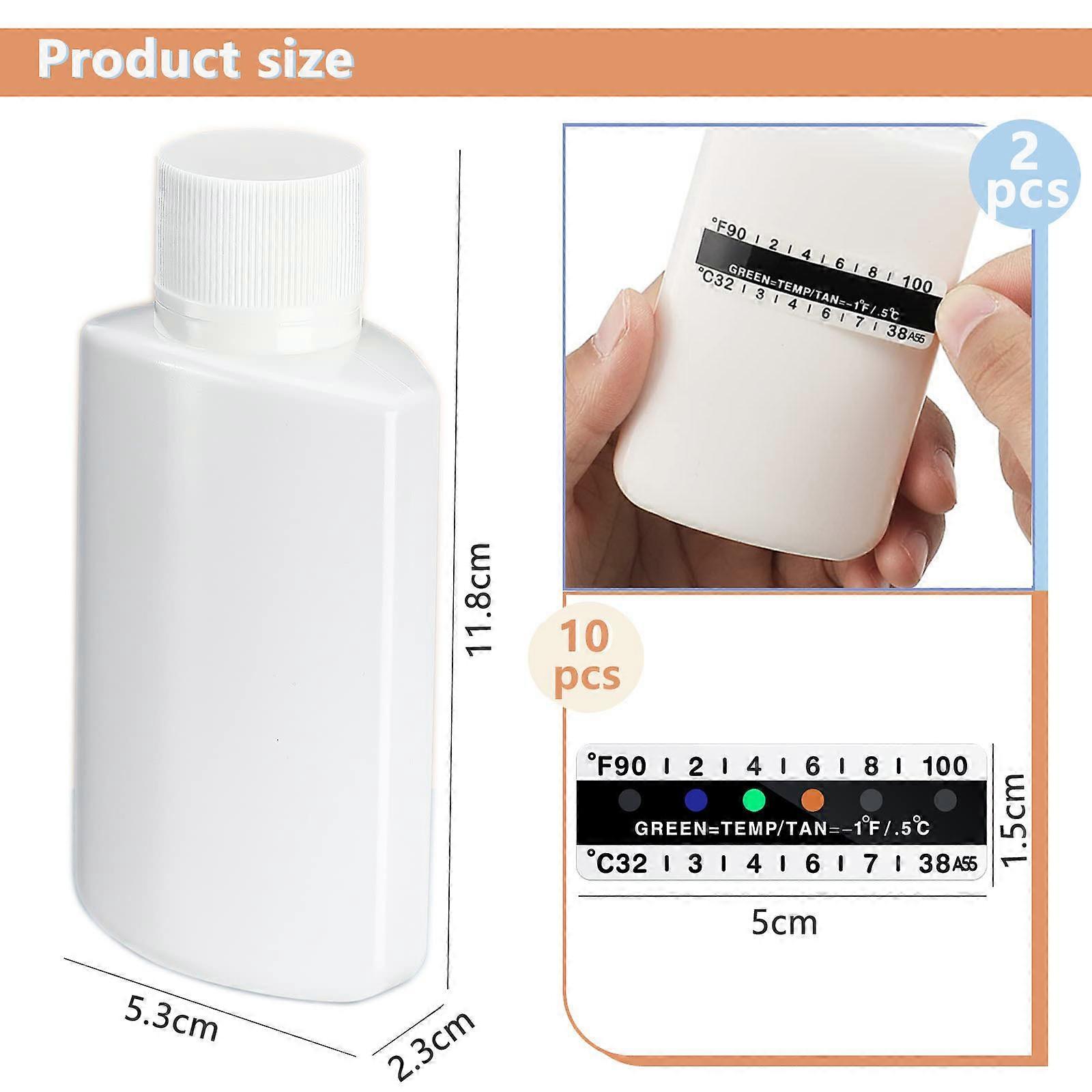 2pcs Plastic Cups and 10pcs Test Paper