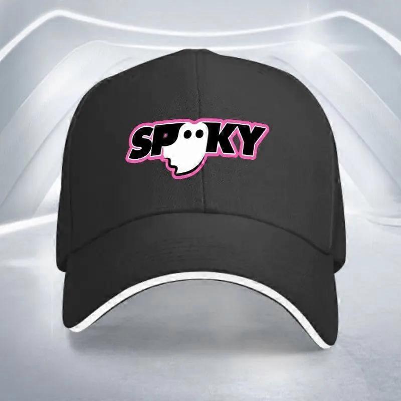 Spooky Ghost Print Baseball Cap Adjustable Polyester Casual Outdoor Cycling Cap