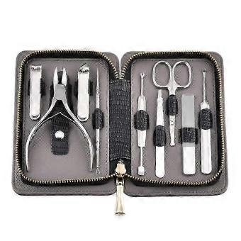 Stainless Steel Nail Clippers Manicure Set with Sharp Precision Blades and Ergonomic Grip-brnv