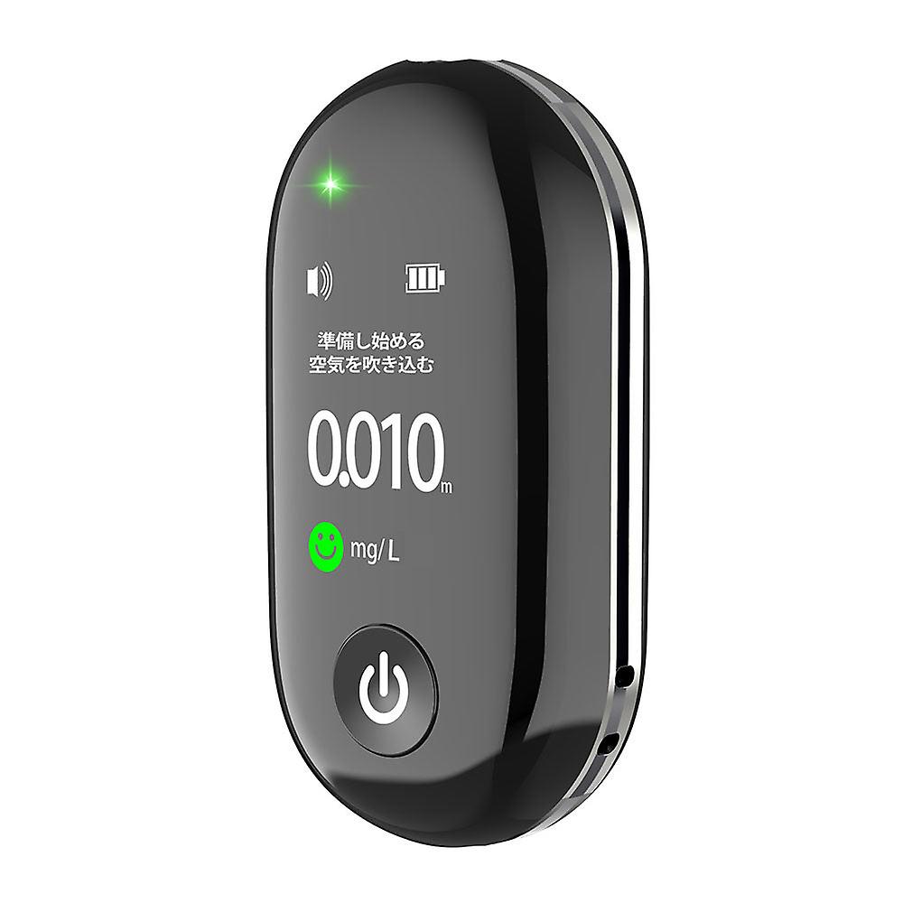 Mini Alcohols Detector Non-contacting Breath Blow Tester Tft Display Screen Electronic Breathalyzer With 3-color Indicator Light