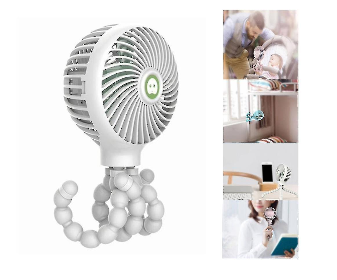2022 New Octopus Deformation Fan Three Speed Wind Portable Fan Hand-held Deformable 2000mah