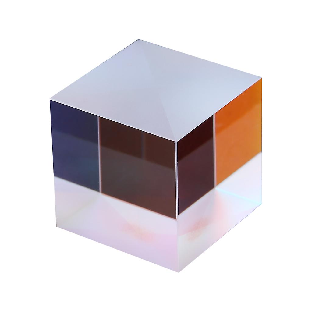 Compact Optical Glass Prism Educational Optical Prism Cube Color Prism Lens