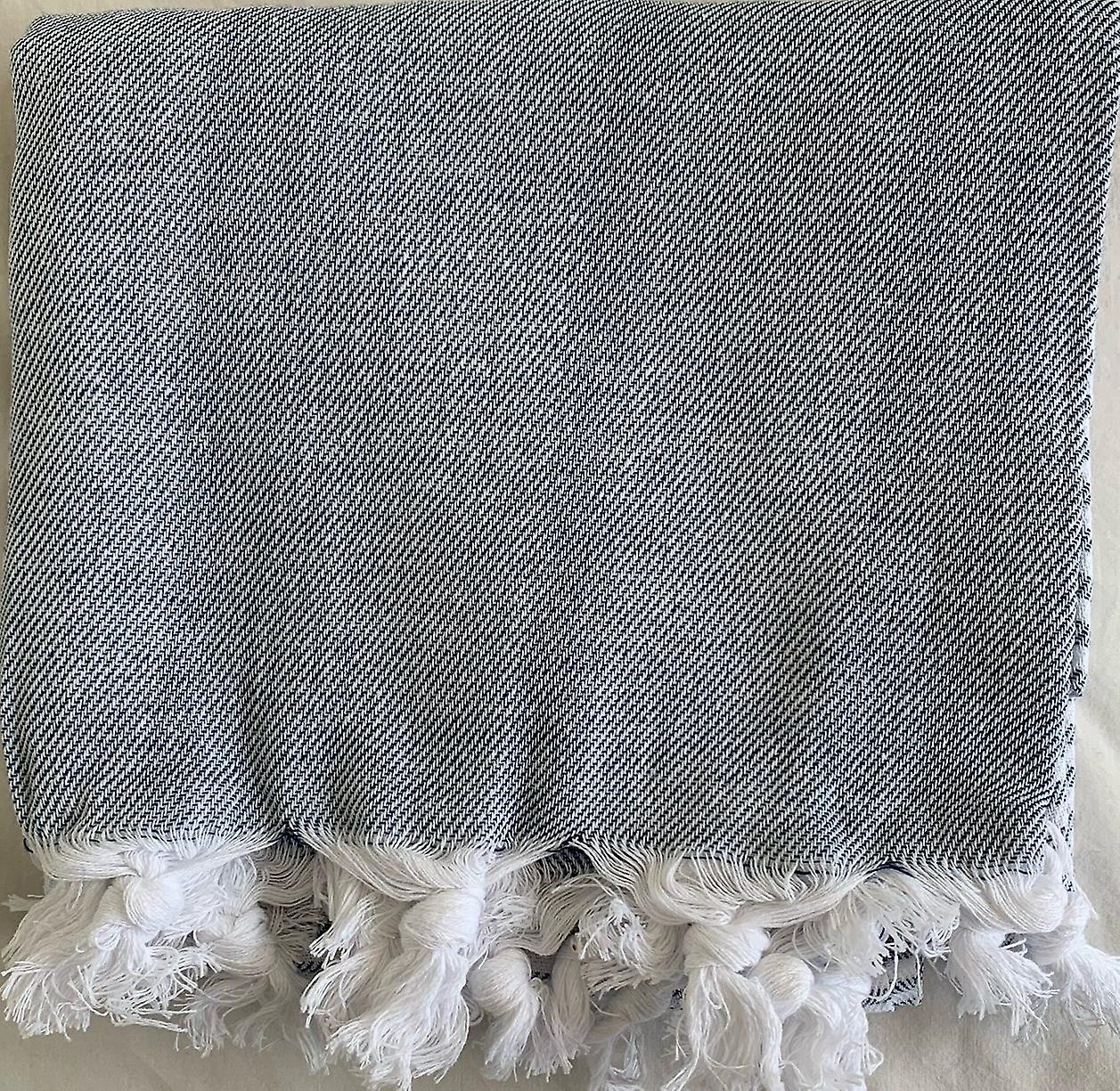 Aqua Perla Mersin Turkish Towel White Peshtemal Cotton