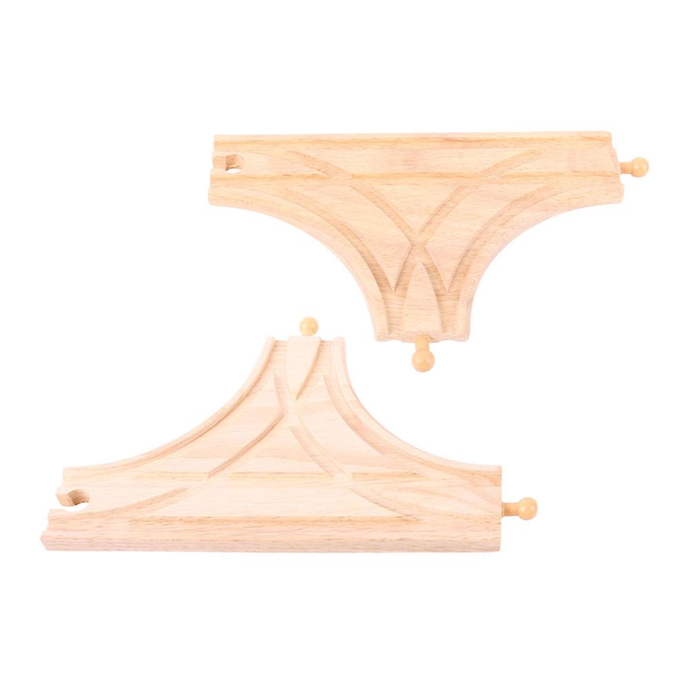 Bigjigs Rail Wooden T-Junction Track (Pack of 2) Railway Expansion Playset