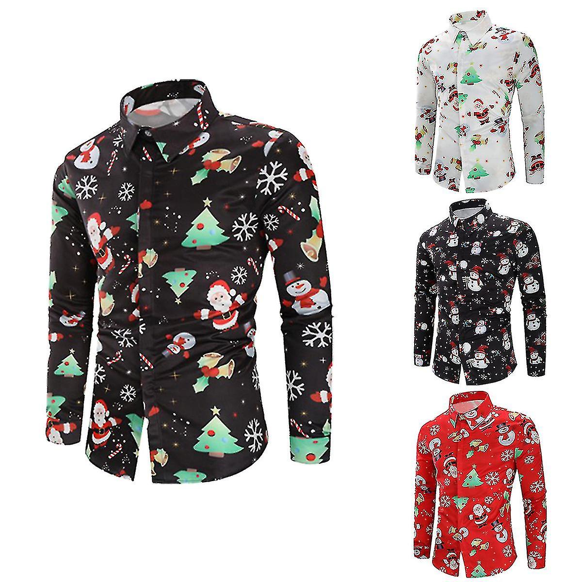 Herr långärmad rolig jultröja V