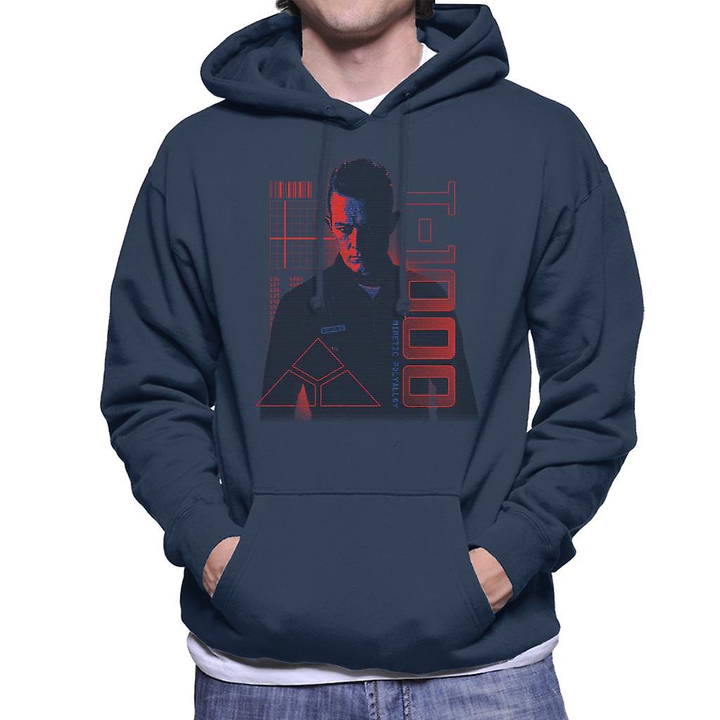 Terminator 2 Judgement Day T 1000 Men's Hooded Sweatshirt