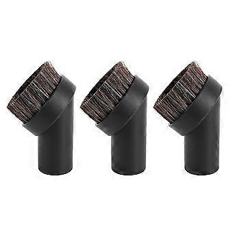 3 Pieces Vacuum Cleaner Attachment Soft Horsehair Bristle Dusting Brush Vacuum Replacement,cleaning