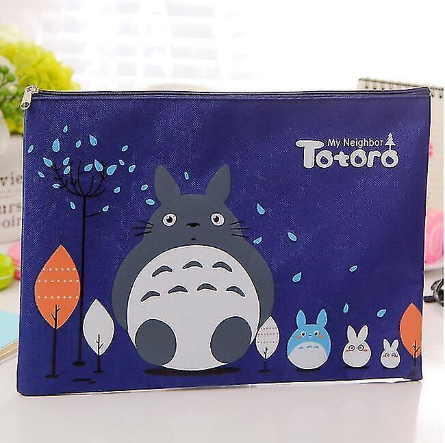 Navy Big Capacity Cute Oxford A4 File Folder Document Organizer Holder