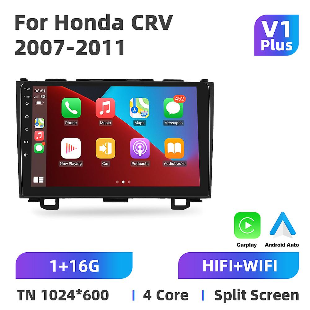 Android 2din Car Radio Carplay For Honda Crv 2007-2011 Car Multimeida Player Gps Navigation Wifi 8core Dsp 2din Autoradio