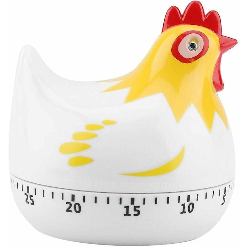 Kitchen Timer, Cooking Timer, Chicken Pattern Countdown Kitchen Timer Reminder for Cooking Cooking Cooking Sports Games Desktop(white)