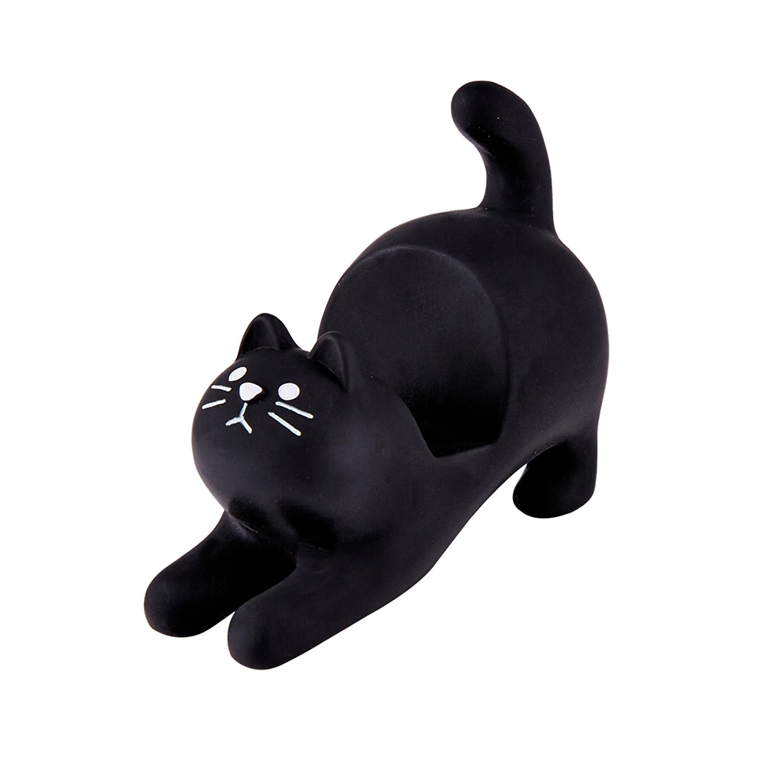 Simple Cat Phone Stand Holder Hand-made Painted Car Decoration for Home